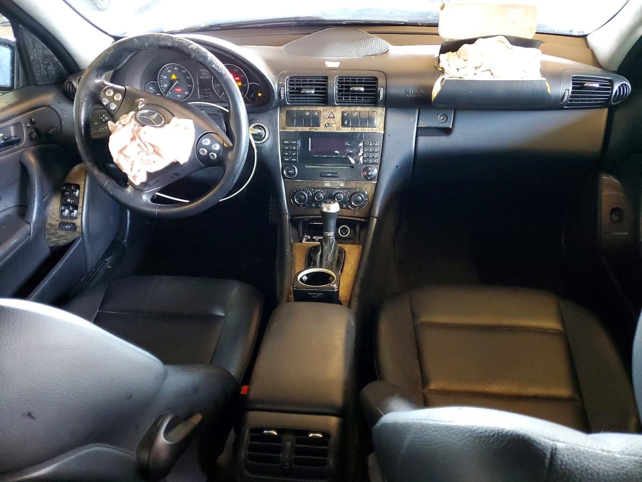 2007 Mercedes-benz C 230 Черный vin: WDBRF52H67F913518