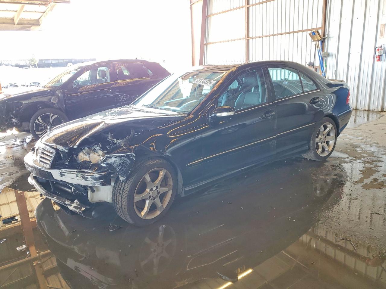 2007 Mercedes-benz C 230 Черный vin: WDBRF52H67F913518