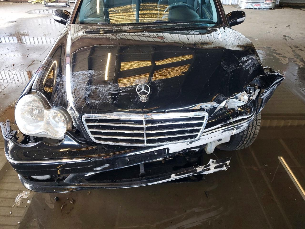 2007 Mercedes-benz C 230 Черный vin: WDBRF52H67F913518