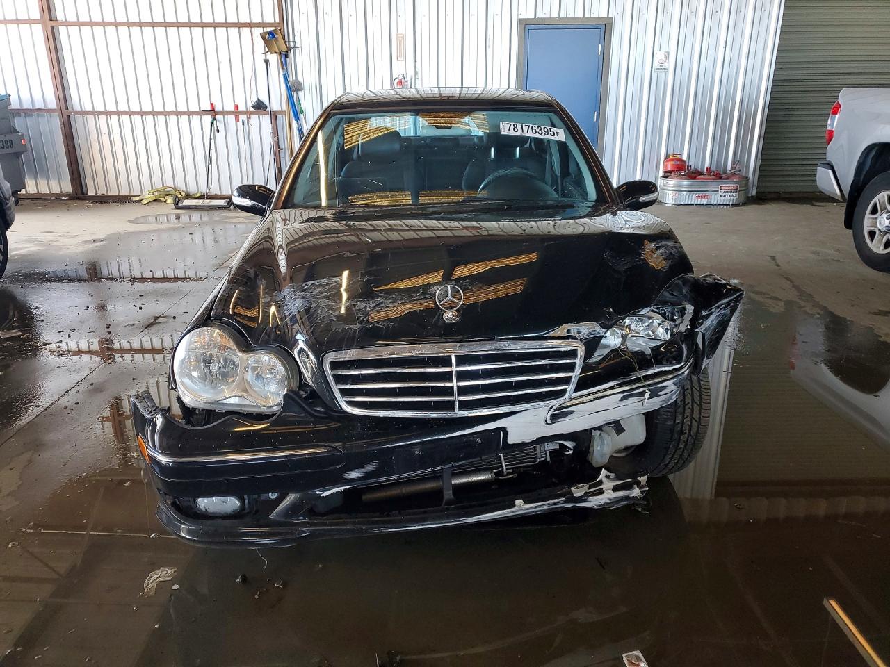 2007 Mercedes-benz C 230 Черный vin: WDBRF52H67F913518