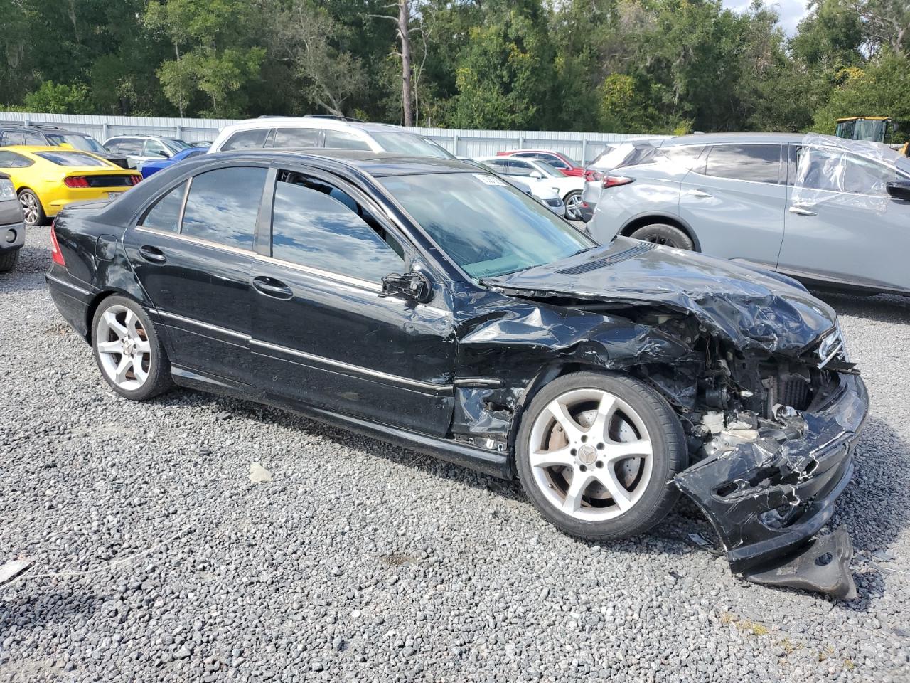 2007 Mercedes-benz C 230 Black vin: WDBRF52H67F917598