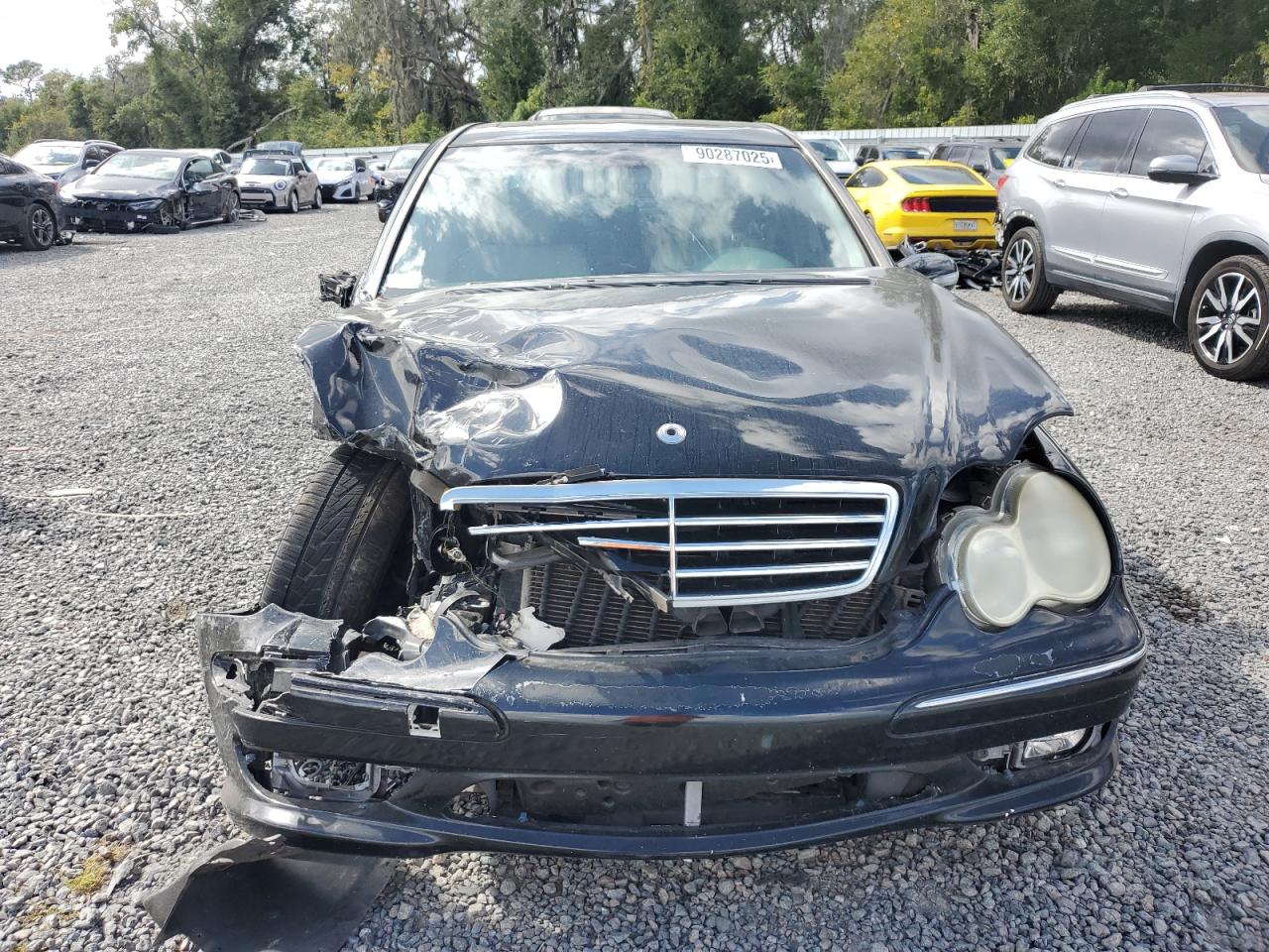 2007 Mercedes-benz C 230 Black vin: WDBRF52H67F917598