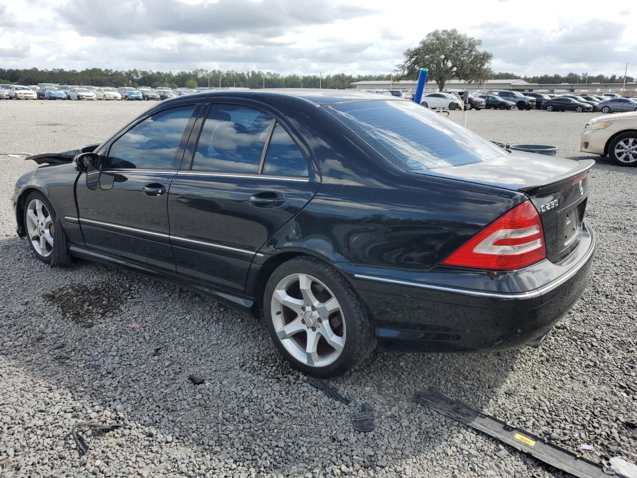 2007 Mercedes-benz C 230 Black vin: WDBRF52H67F917598