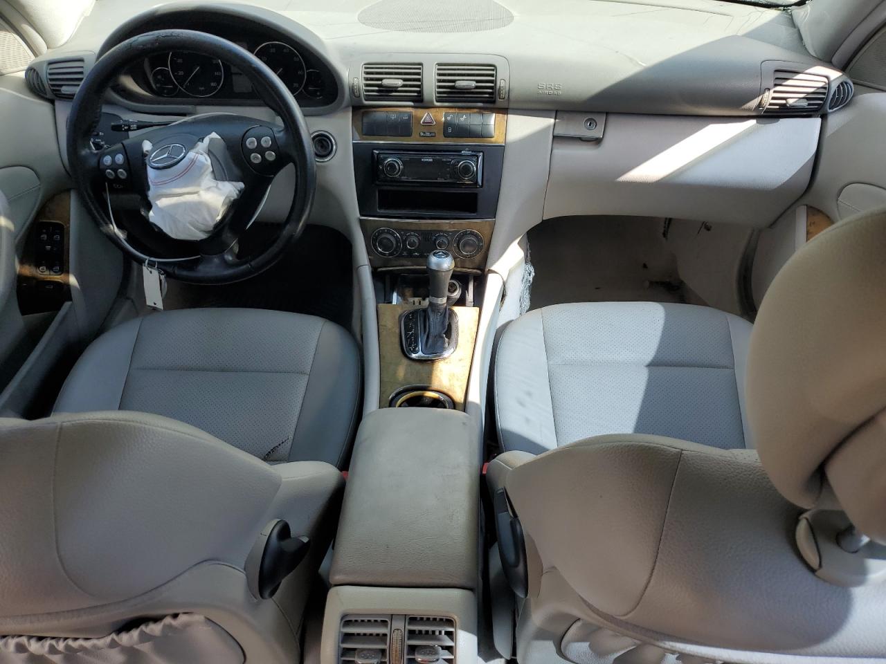 2007 Mercedes-benz C 230 Black vin: WDBRF52H67F917598