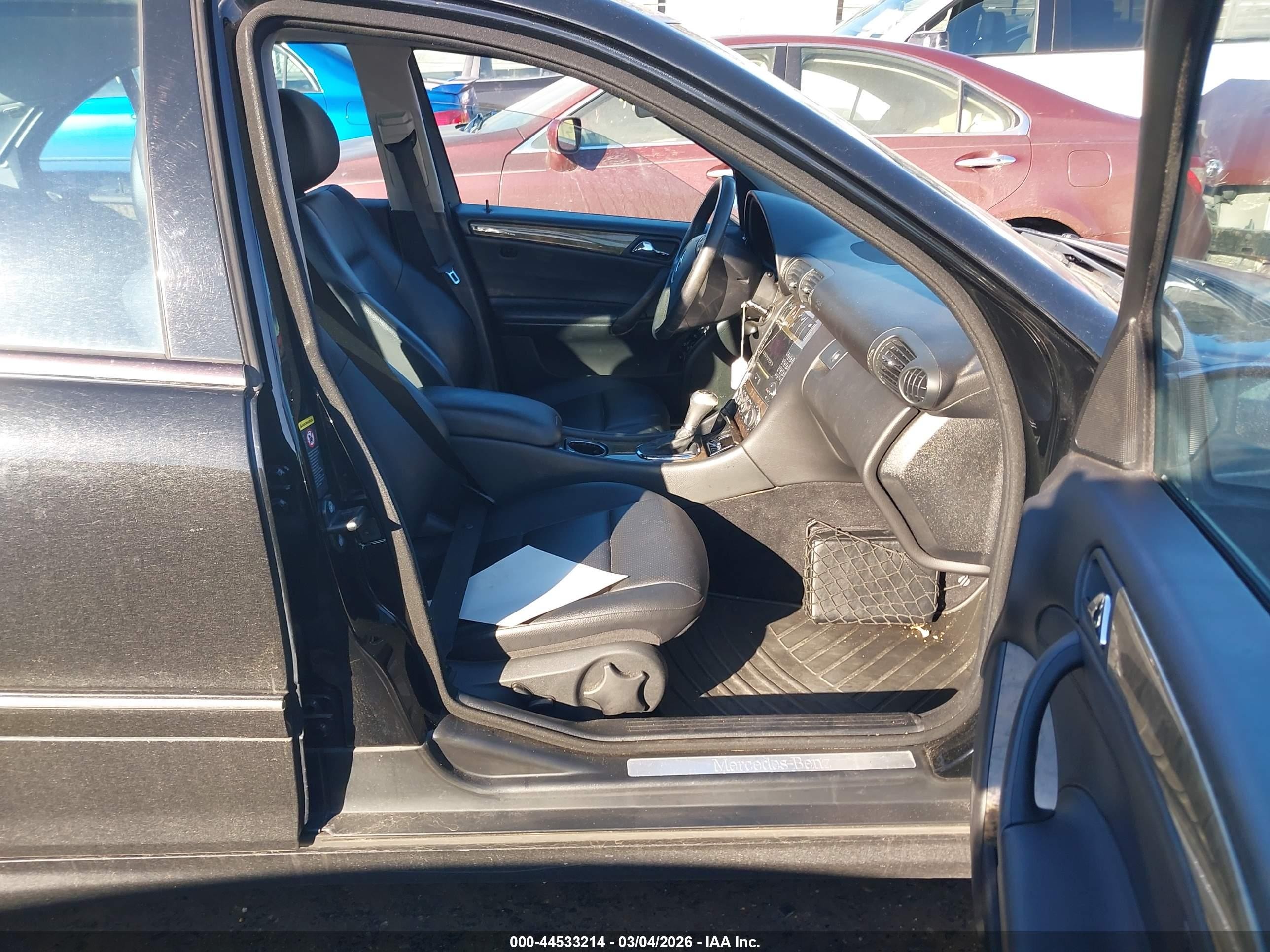 2007 Mercedes-benz C 230 Sport Black vin: WDBRF52H67F921957
