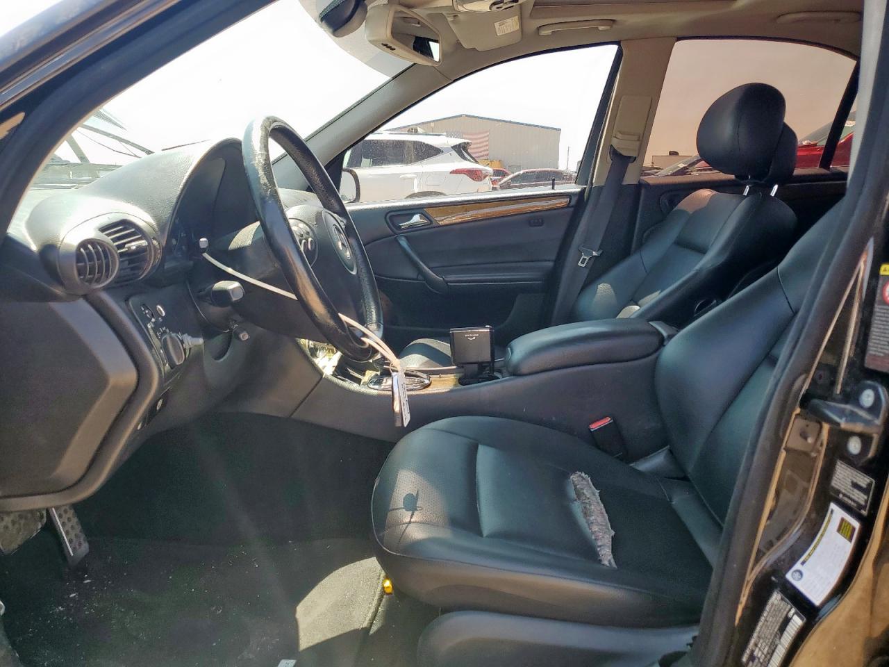 2007 Mercedes-benz C 230 Черный vin: WDBRF52H67F927547