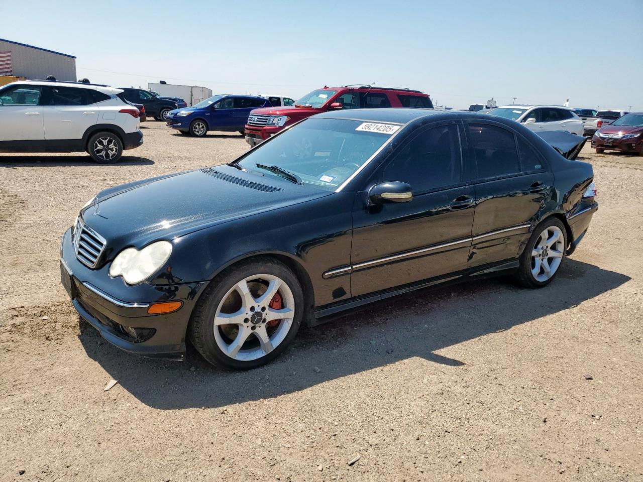 2007 Mercedes-benz C 230 Черный vin: WDBRF52H67F927547