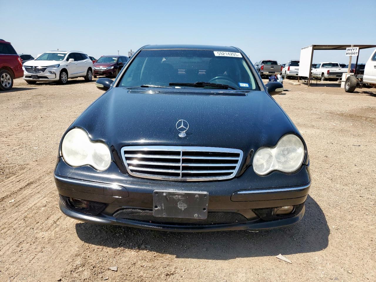 2007 Mercedes-benz C 230 Черный vin: WDBRF52H67F927547