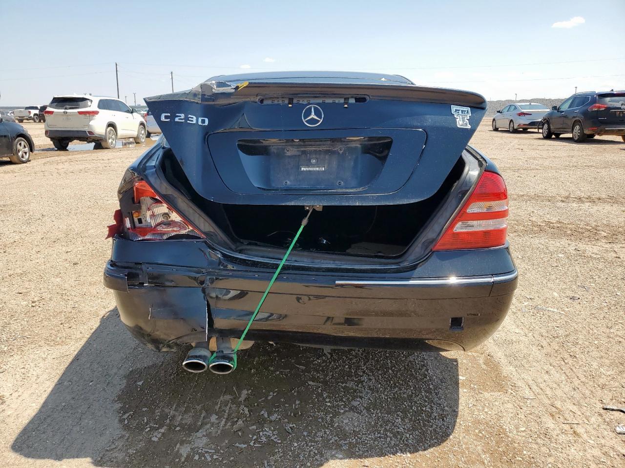 2007 Mercedes-benz C 230 Черный vin: WDBRF52H67F927547