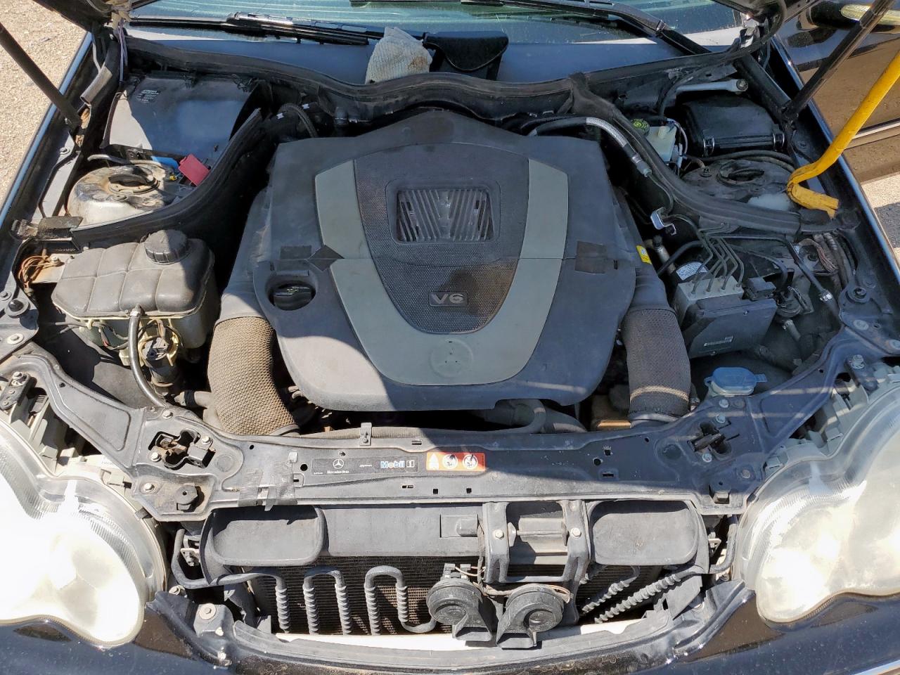 2007 Mercedes-benz C 230 Черный vin: WDBRF52H67F927547