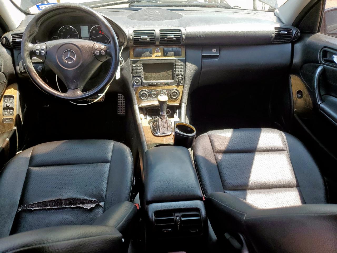 2007 Mercedes-benz C 230 Черный vin: WDBRF52H67F927547