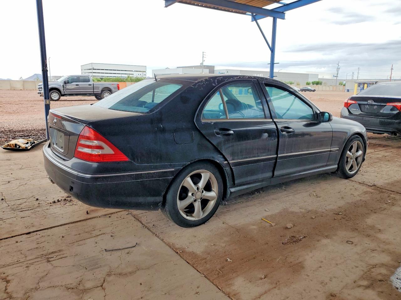 2006 Mercedes-benz C 230 Black vin: WDBRF52H76E022352