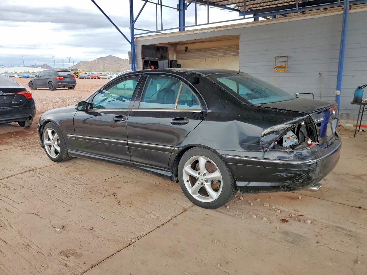 2006 Mercedes-benz C 230 Black vin: WDBRF52H76E022352