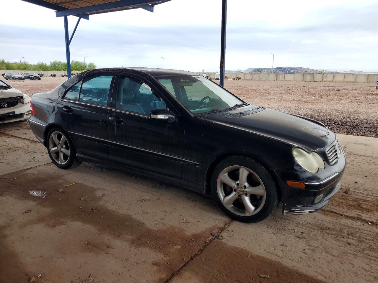 2006 Mercedes-benz C 230 Black vin: WDBRF52H76E022352