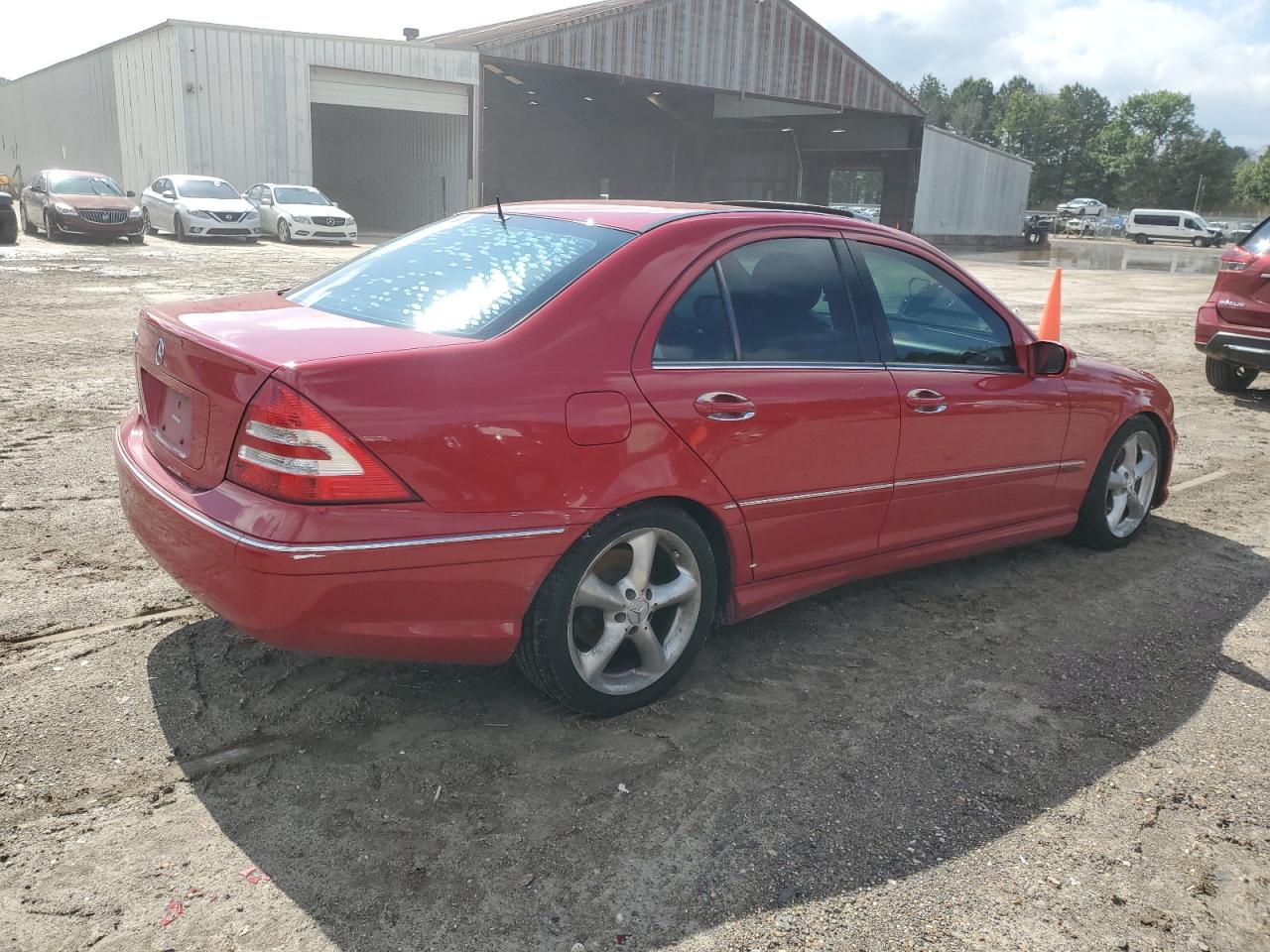 2006 Mercedes-benz C 230 Red vin: WDBRF52H76F731079