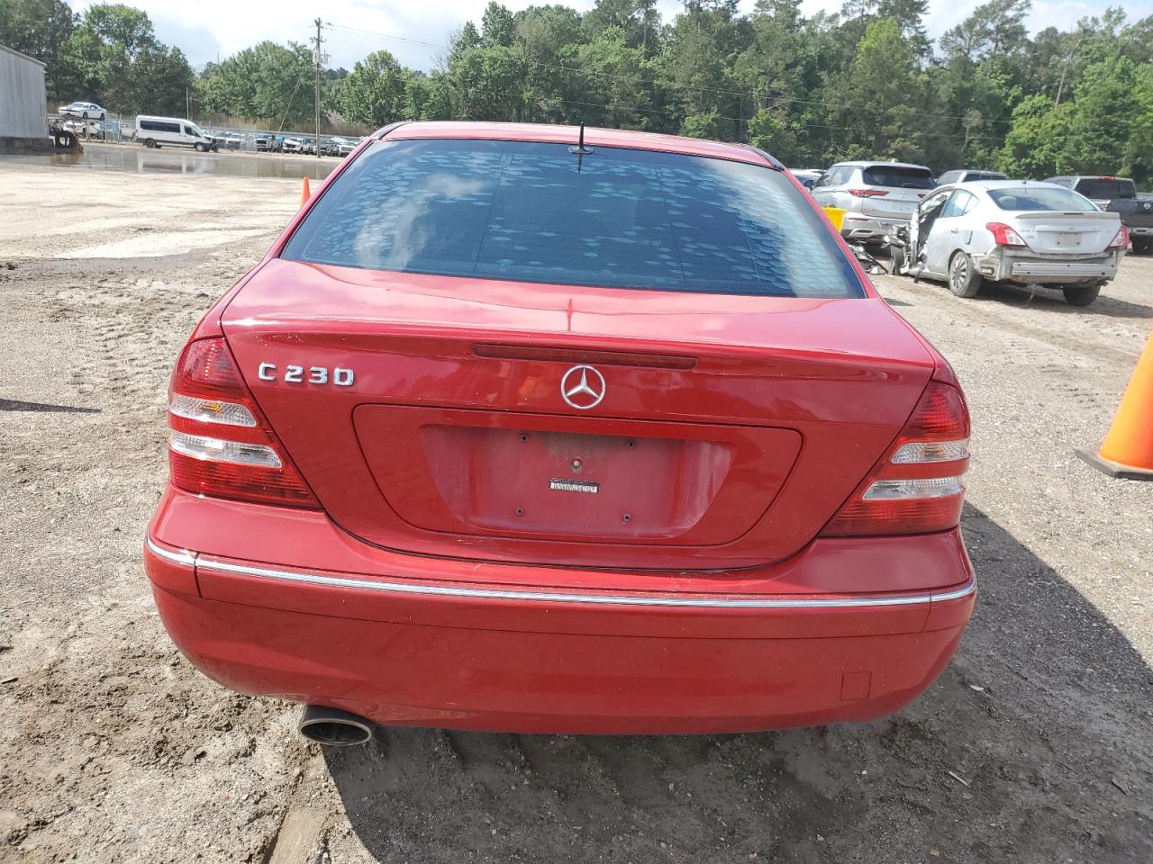 2006 Mercedes-benz C 230 Red vin: WDBRF52H76F731079