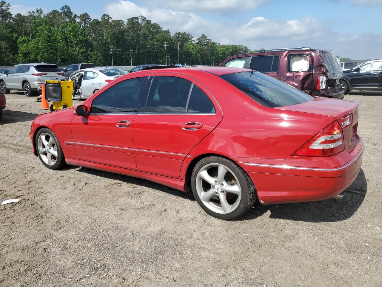 2006 Mercedes-benz C 230 Red vin: WDBRF52H76F731079