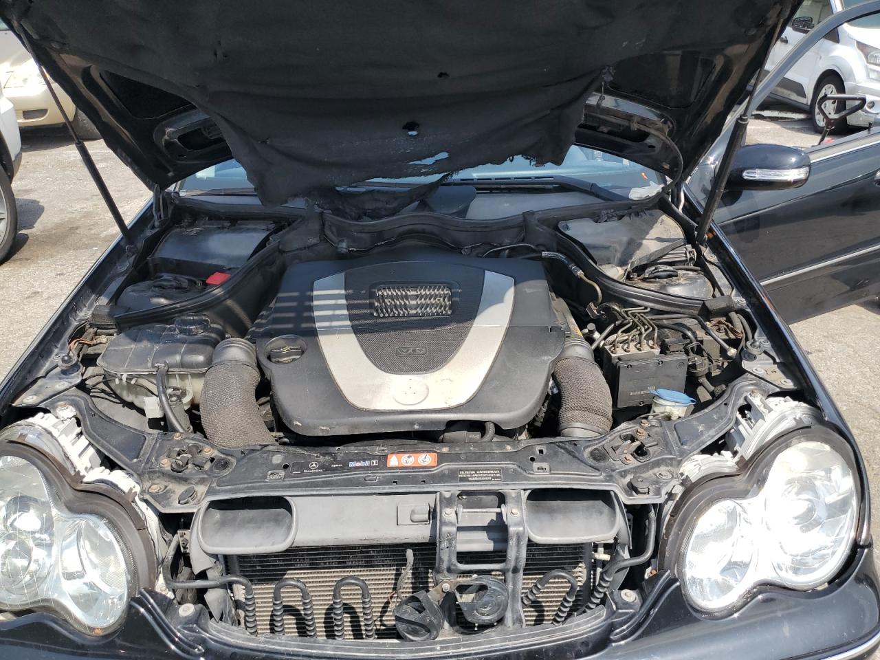2006 Mercedes-benz C 230 Black vin: WDBRF52H76F744608