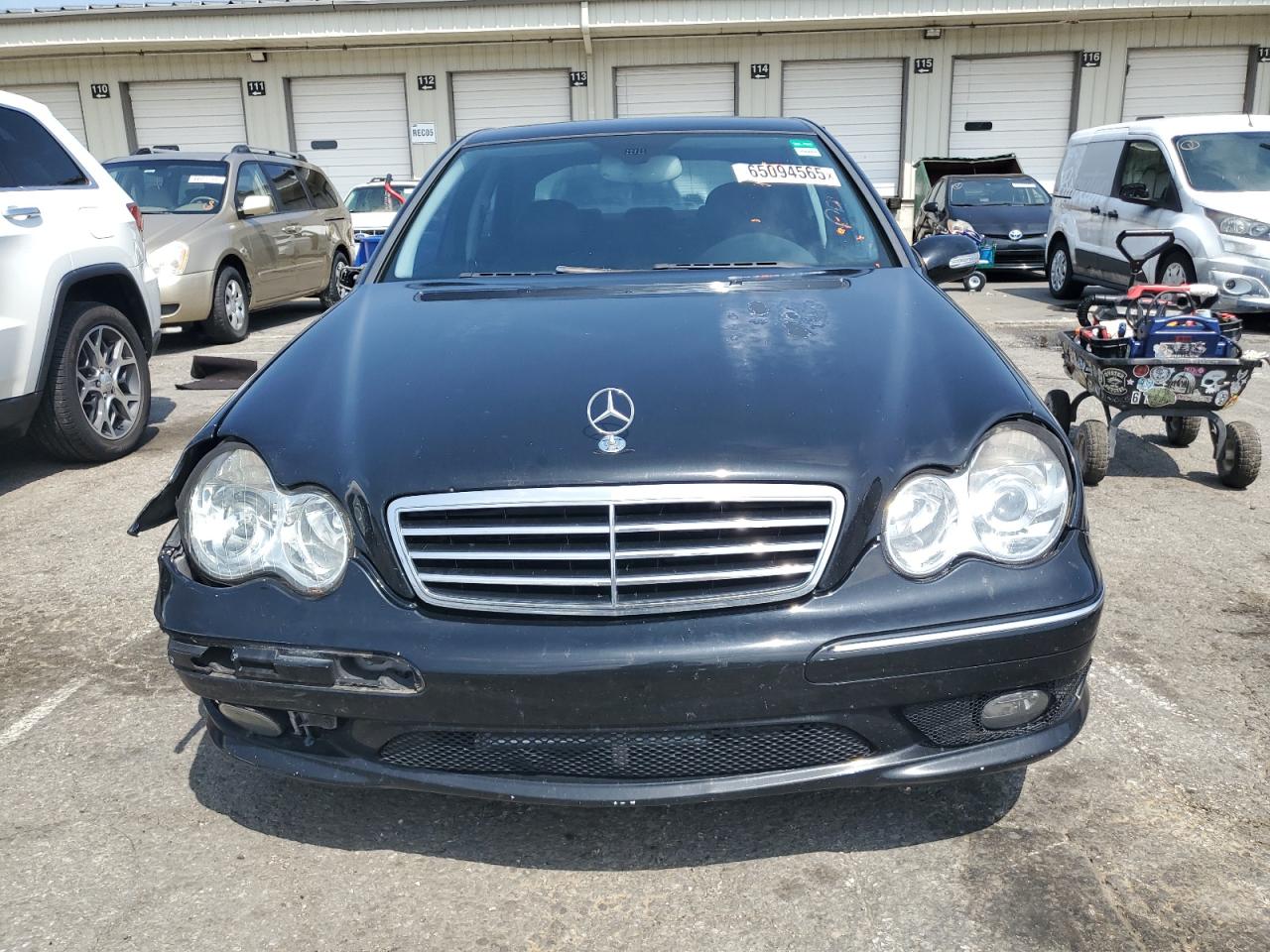 2006 Mercedes-benz C 230 Black vin: WDBRF52H76F744608