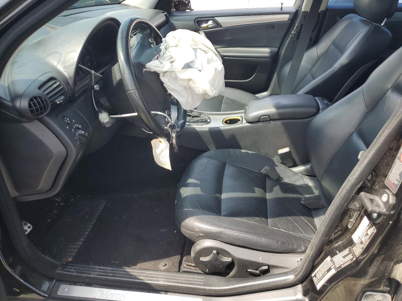 2006 Mercedes-benz C 230 Black vin: WDBRF52H76F744608