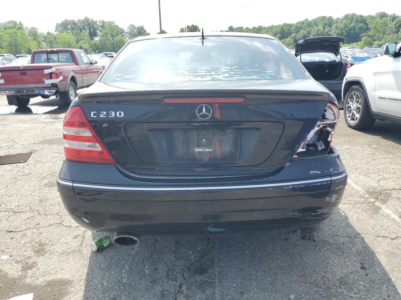 2006 Mercedes-benz C 230 Black vin: WDBRF52H76F744608