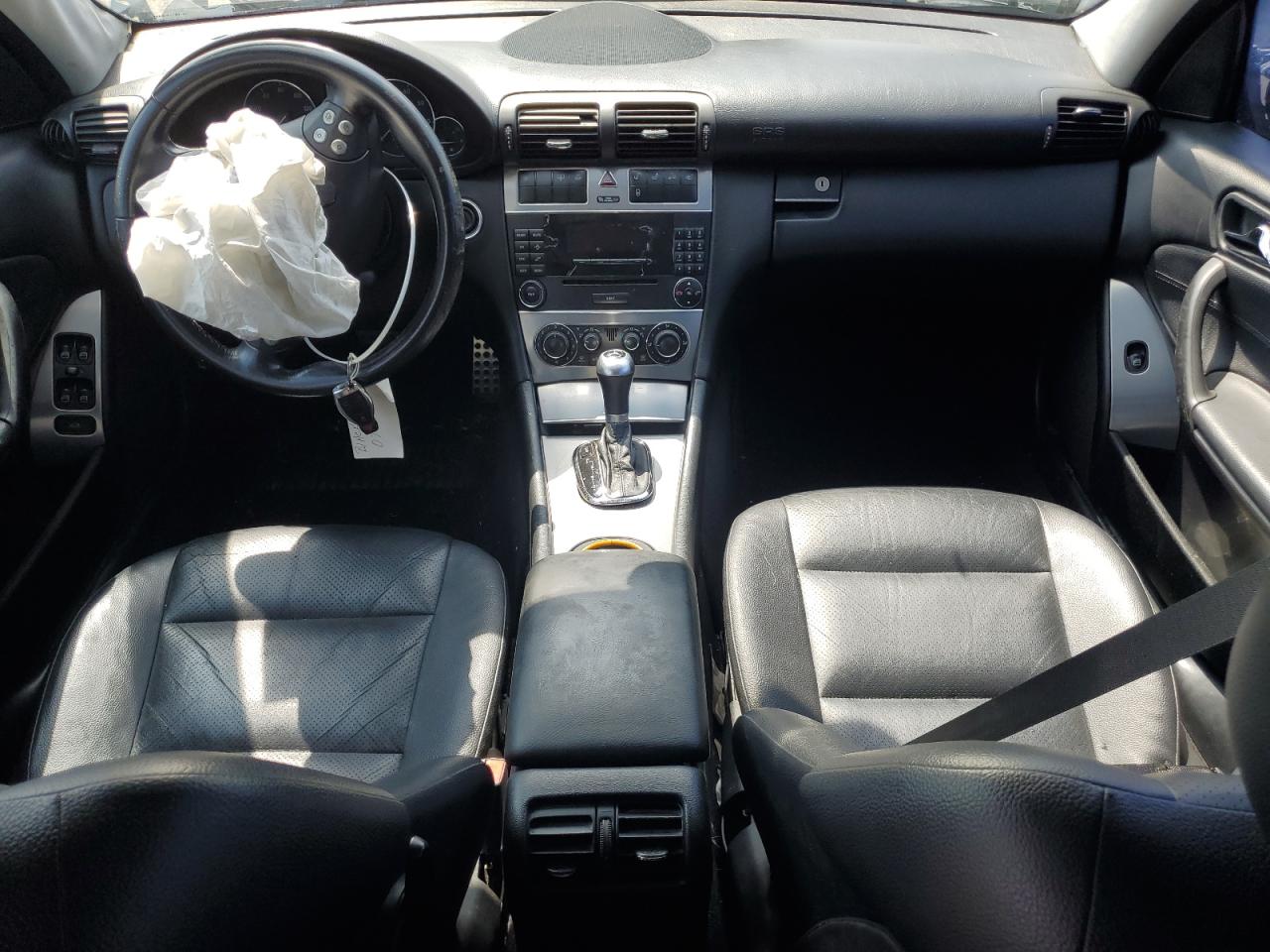 2006 Mercedes-benz C 230 Black vin: WDBRF52H76F744608