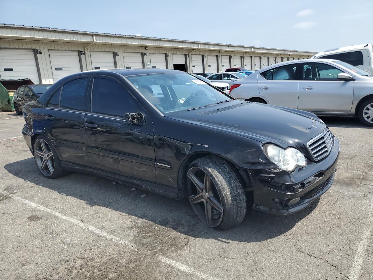 2006 Mercedes-benz C 230 Black vin: WDBRF52H76F744608