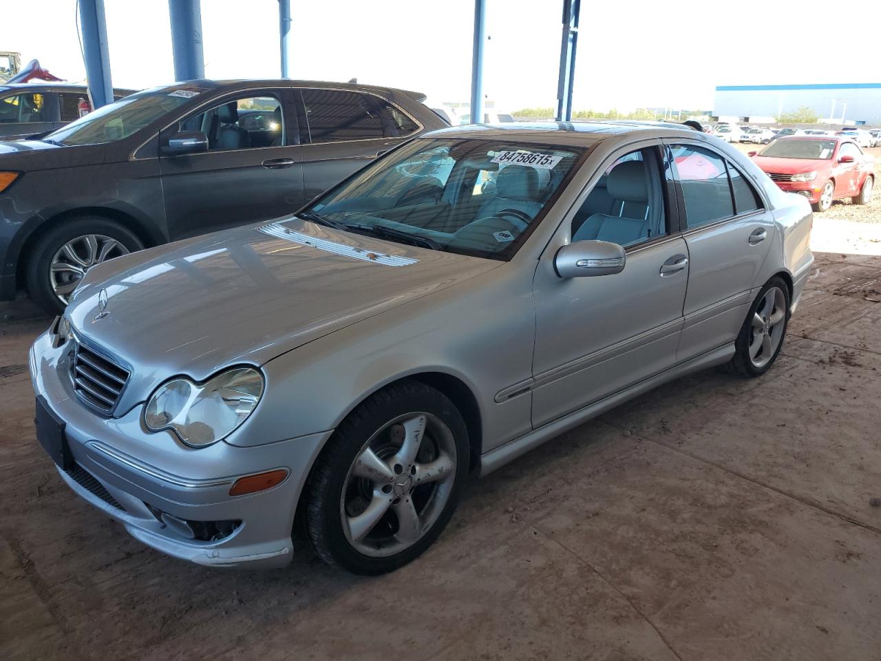 2006 Mercedes-benz C 230 Silver vin: WDBRF52H76F748948