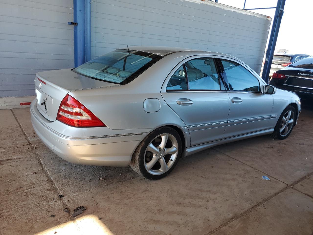 2006 Mercedes-benz C 230 Silver vin: WDBRF52H76F748948