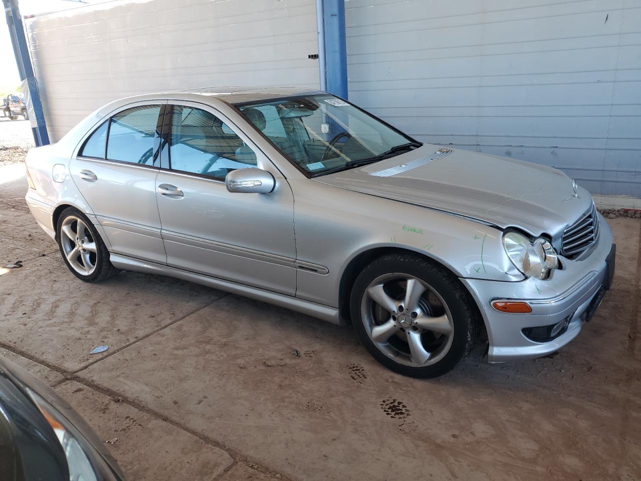 2006 Mercedes-benz C 230 Silver vin: WDBRF52H76F748948