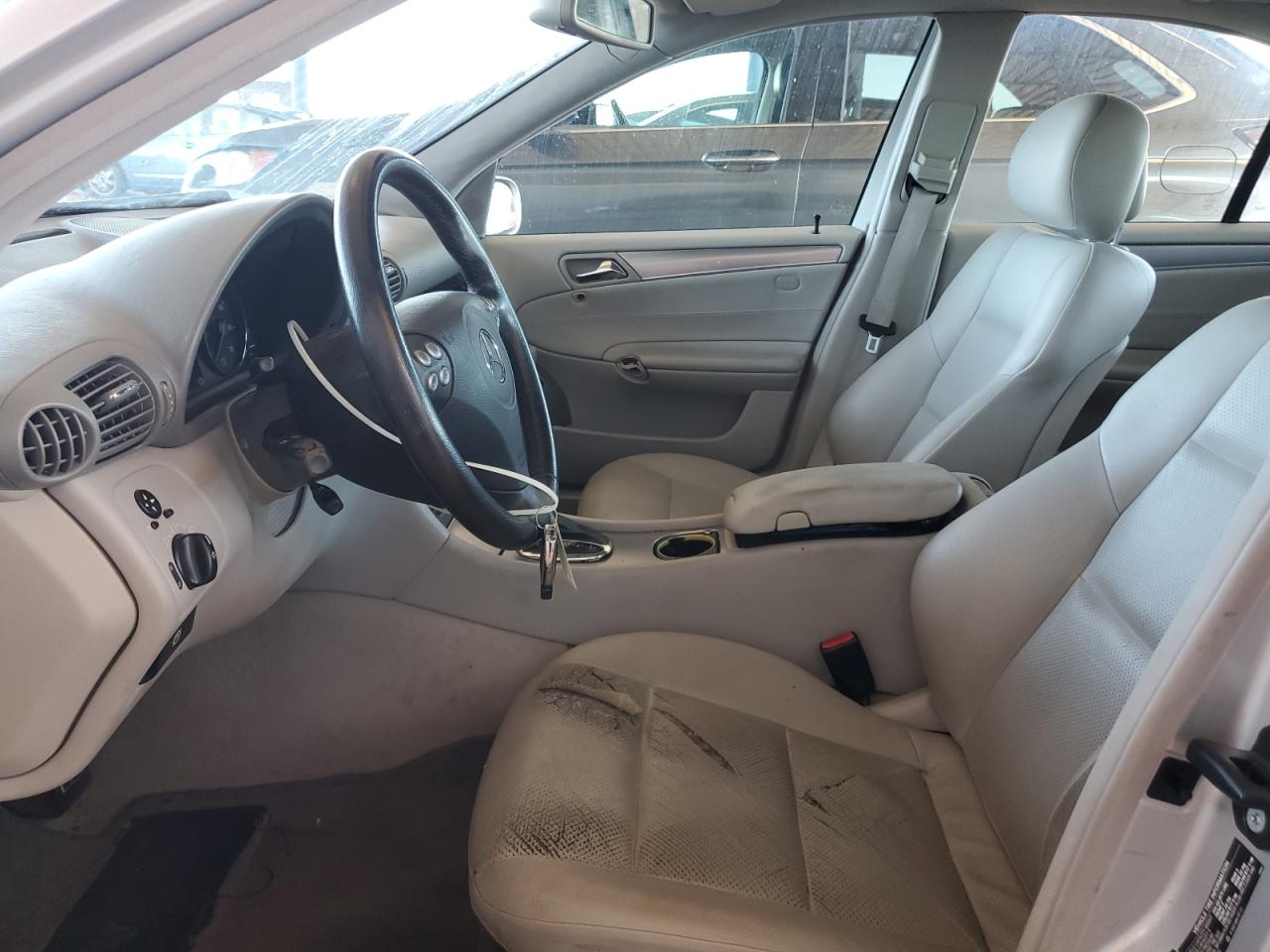 2006 Mercedes-benz C 230 Silver vin: WDBRF52H76F748948