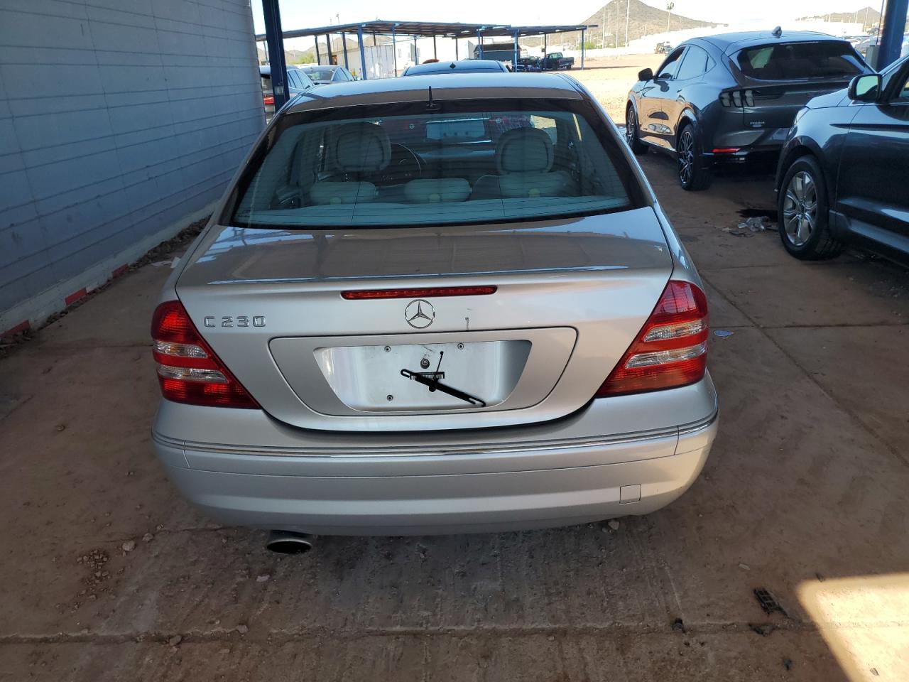 2006 Mercedes-benz C 230 Silver vin: WDBRF52H76F748948