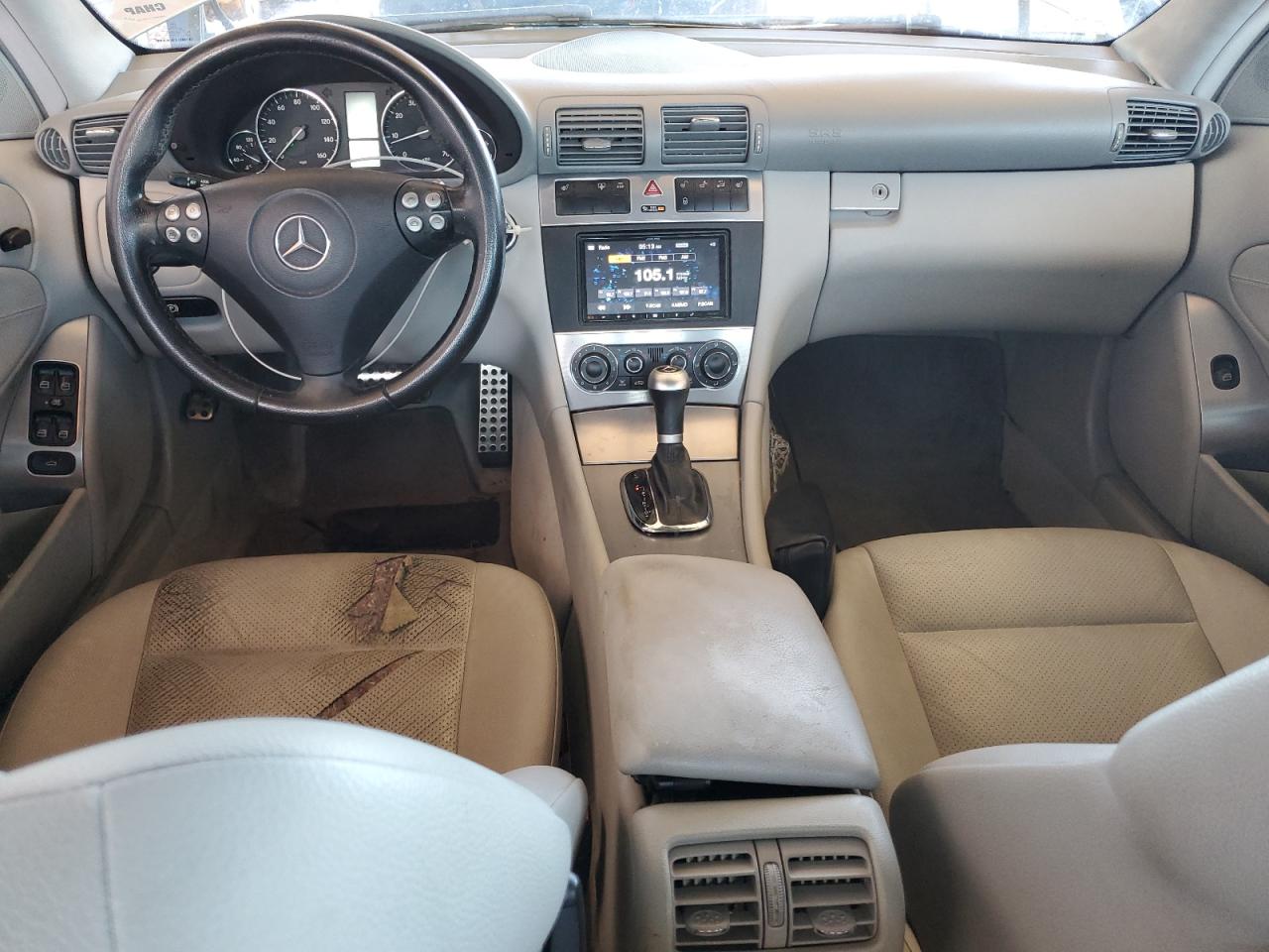 2006 Mercedes-benz C 230 Silver vin: WDBRF52H76F748948