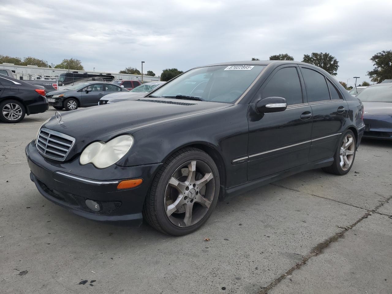 2007 Mercedes-benz C 230 Черный vin: WDBRF52H77A939171