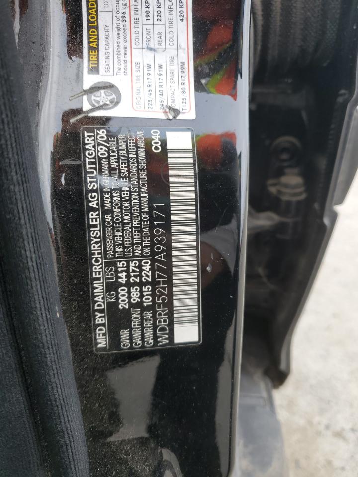2007 Mercedes-benz C 230 Черный vin: WDBRF52H77A939171