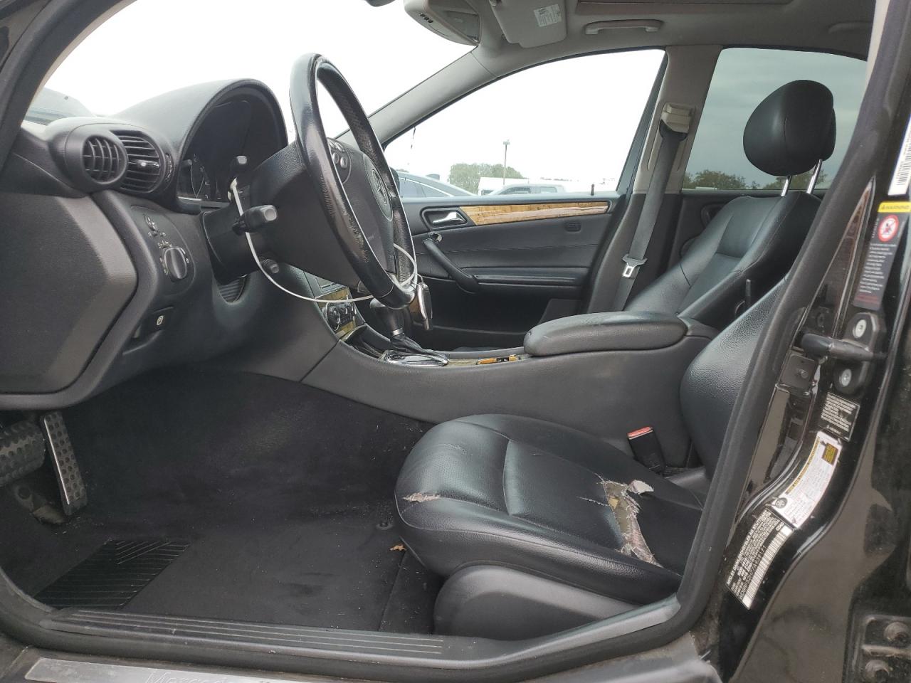 2007 Mercedes-benz C 230 Черный vin: WDBRF52H77A939171