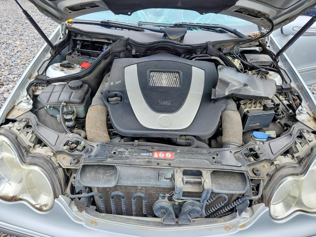 2007 Mercedes-benz C 230 Silver vin: WDBRF52H77E023146