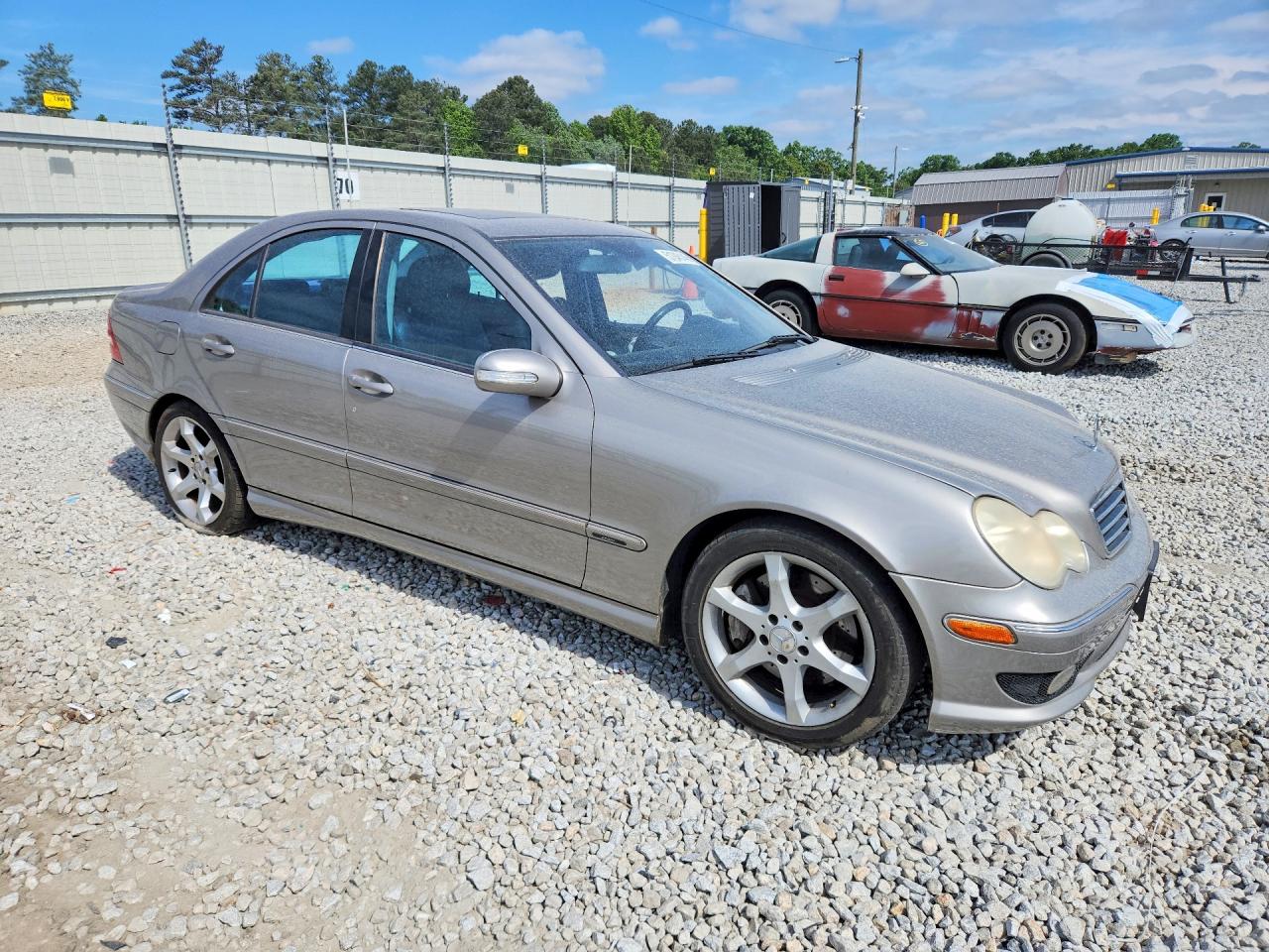 2007 Mercedes-benz C 230 Бежевый vin: WDBRF52H77E023342