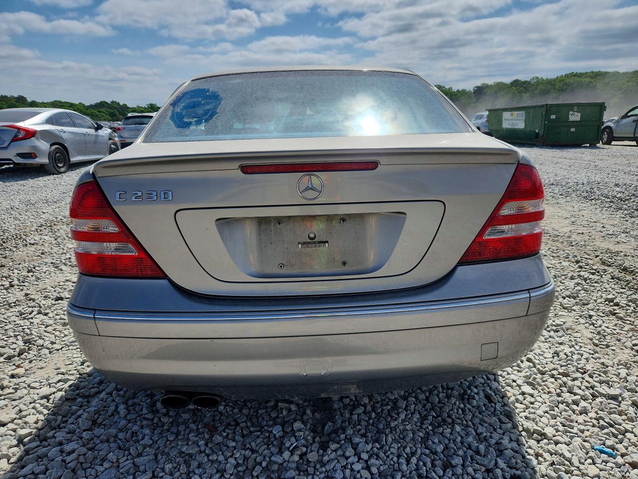 2007 Mercedes-benz C 230 Бежевый vin: WDBRF52H77E023342