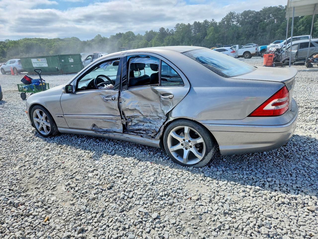 2007 Mercedes-benz C 230 Бежевый vin: WDBRF52H77E023342