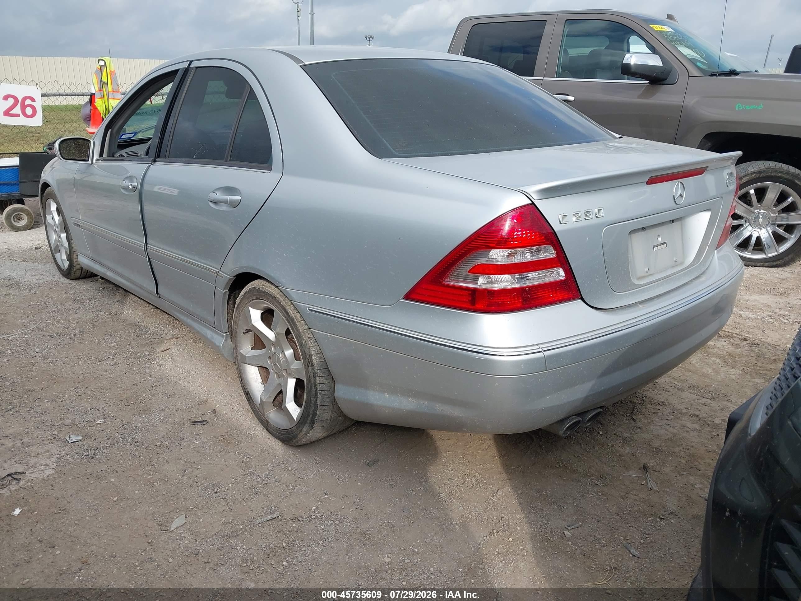 2007 Mercedes-benz C 230 Sport Silver vin: WDBRF52H77F858366