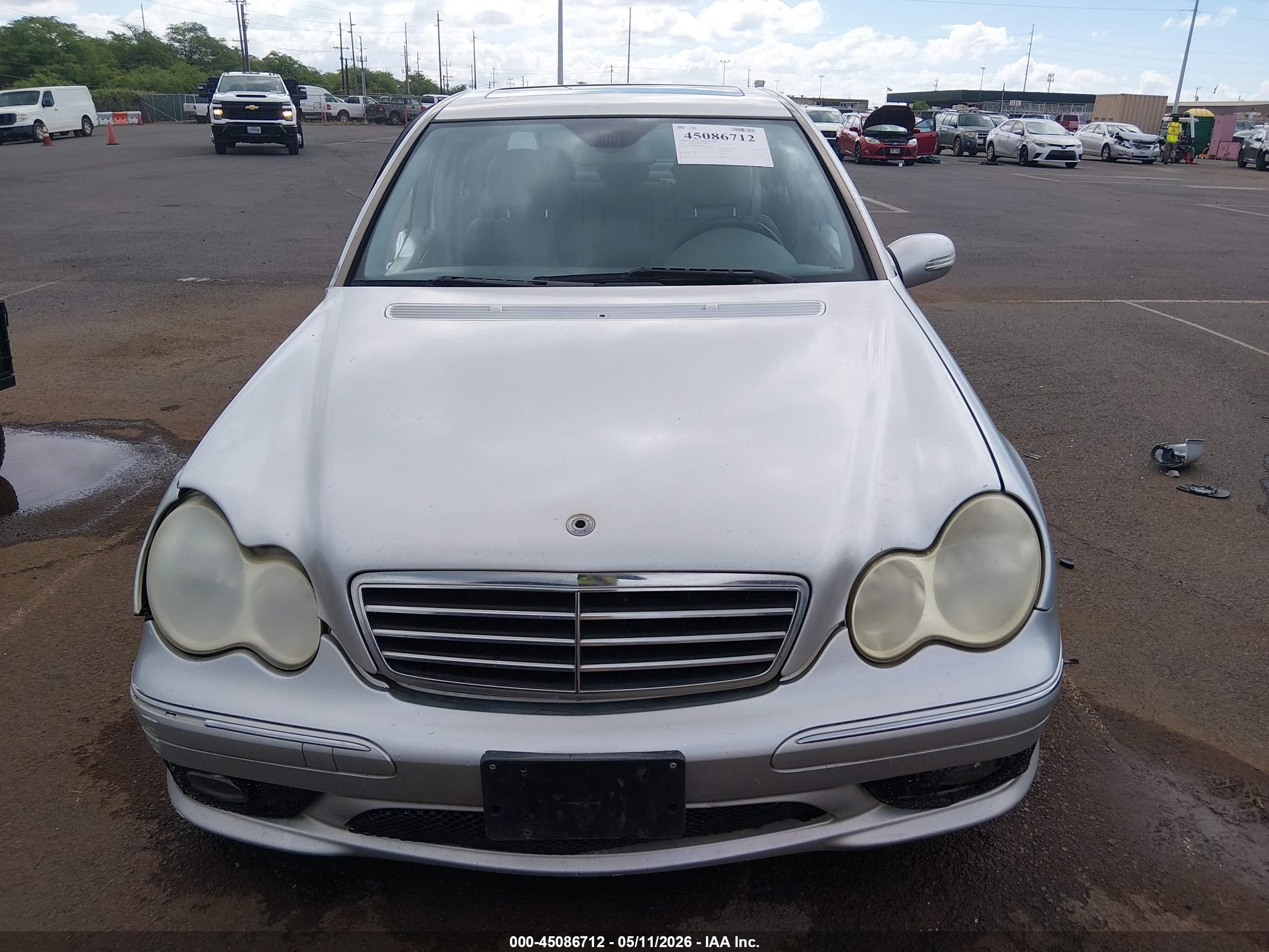2007 Mercedes-benz C 230 Sport Silver vin: WDBRF52H77F900003