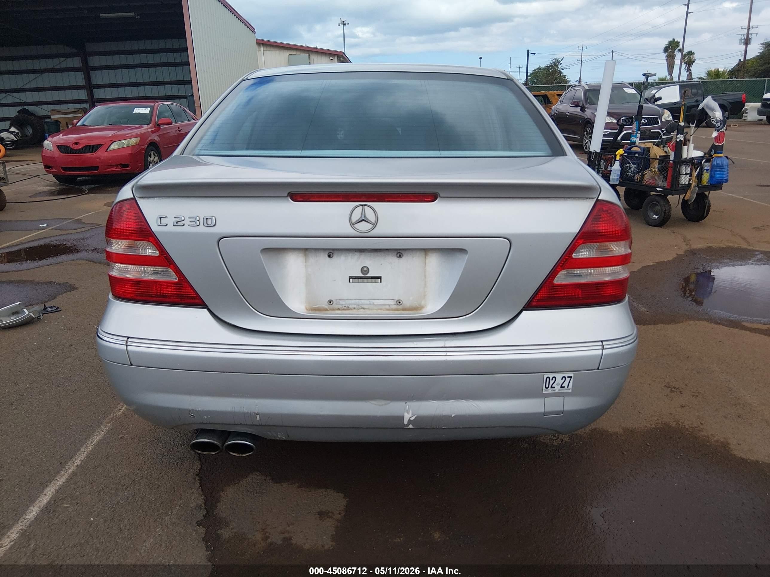 2007 Mercedes-benz C 230 Sport Silver vin: WDBRF52H77F900003