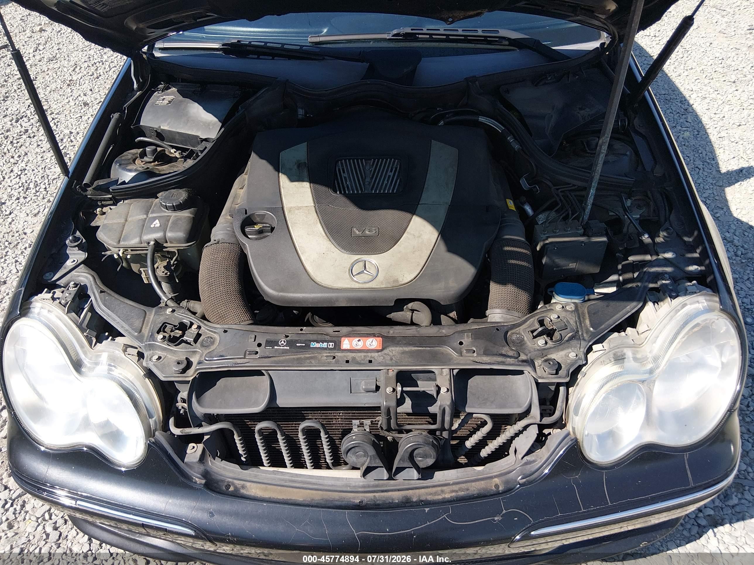 2007 Mercedes-benz C 230 Sport Black vin: WDBRF52H77F913771
