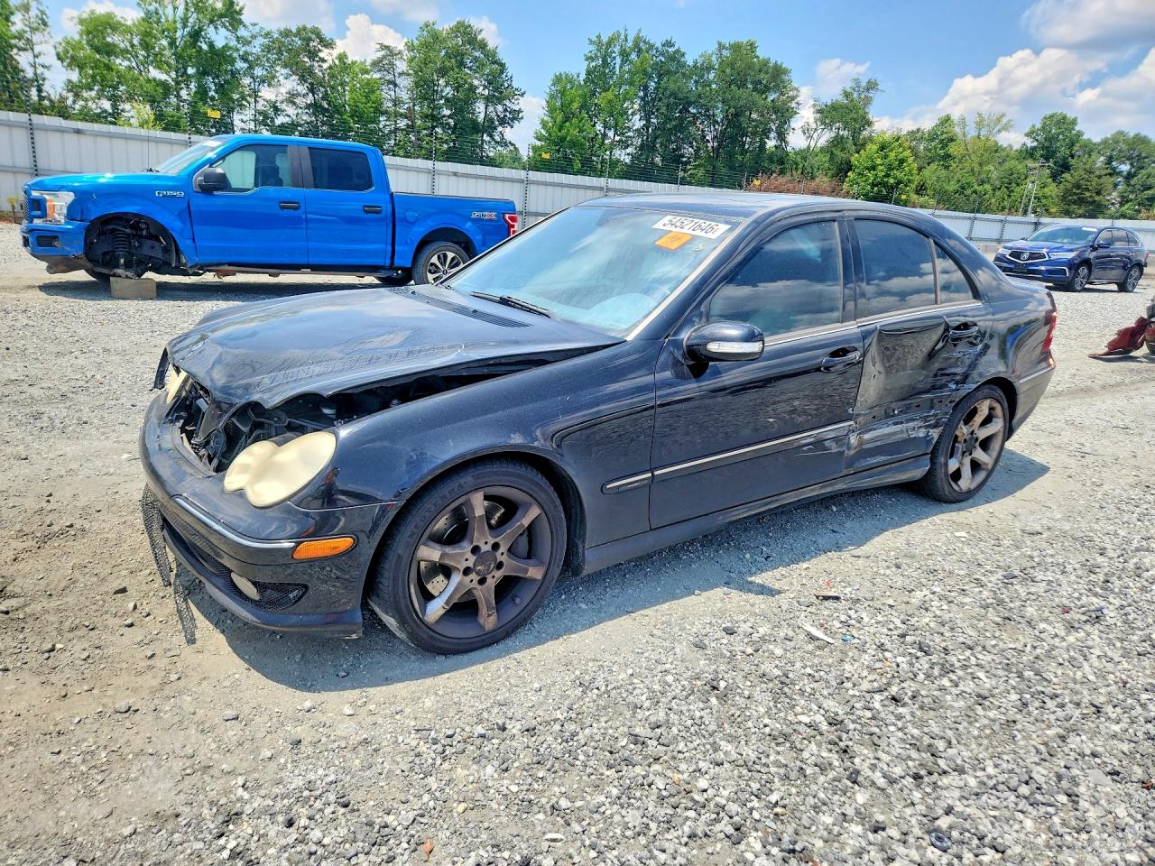 2007 Mercedes-benz C 230 Black vin: WDBRF52H77F928450