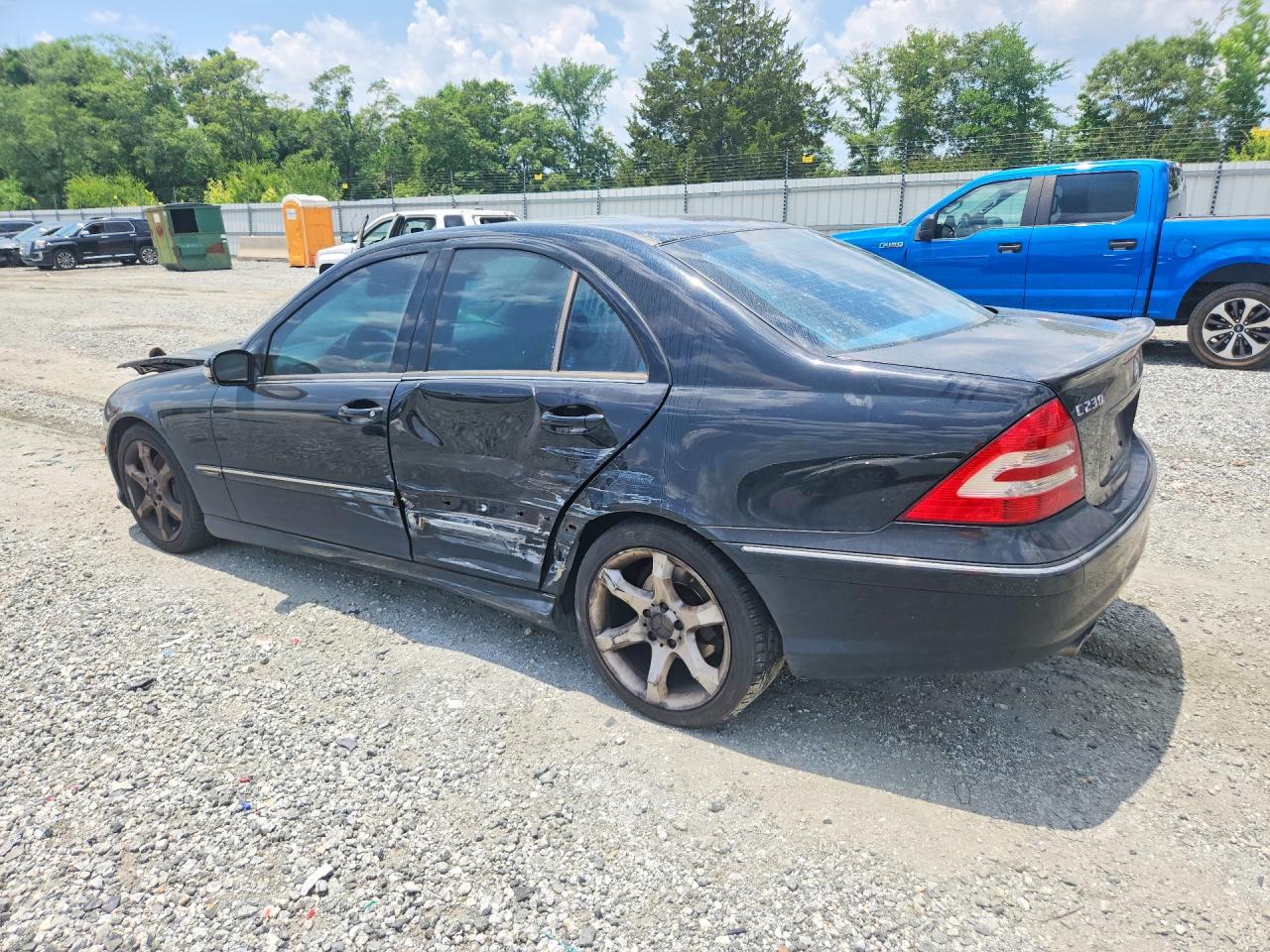 2007 Mercedes-benz C 230 Black vin: WDBRF52H77F928450
