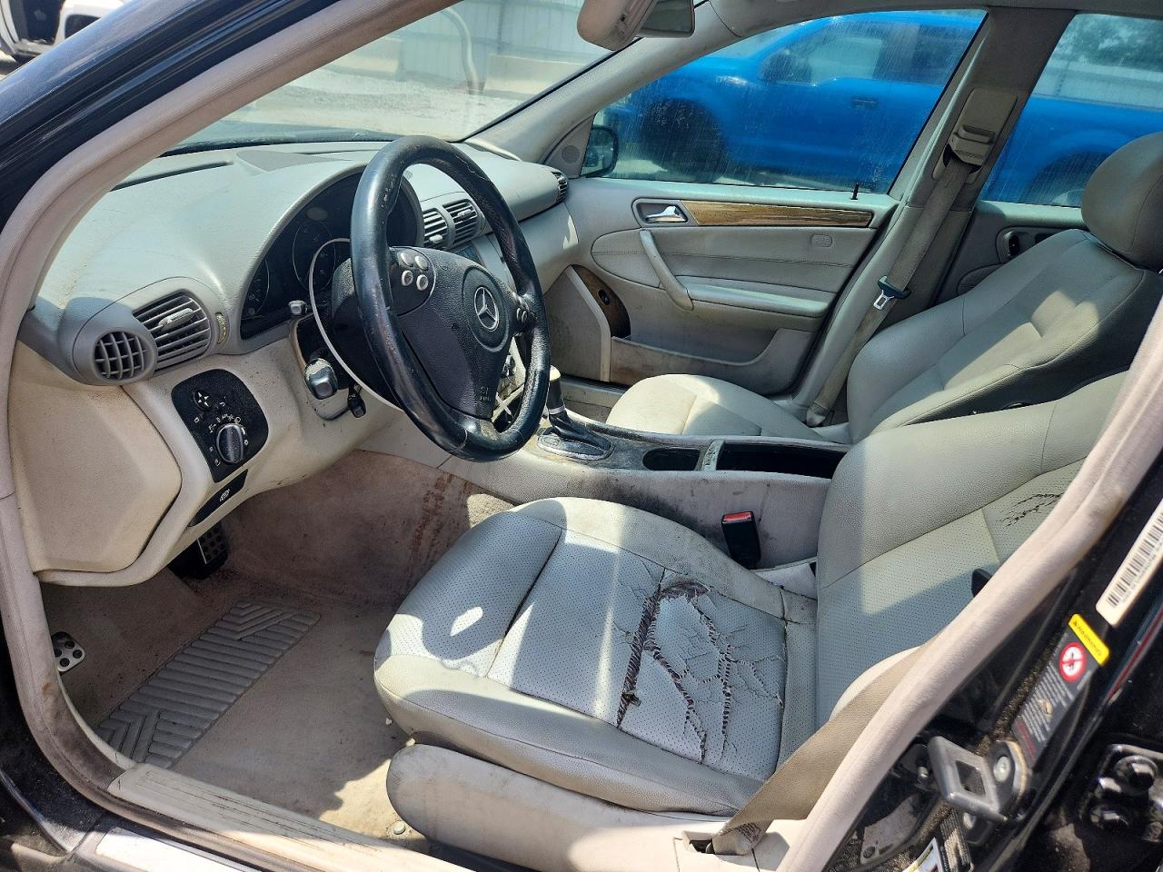 2007 Mercedes-benz C 230 Black vin: WDBRF52H77F928450