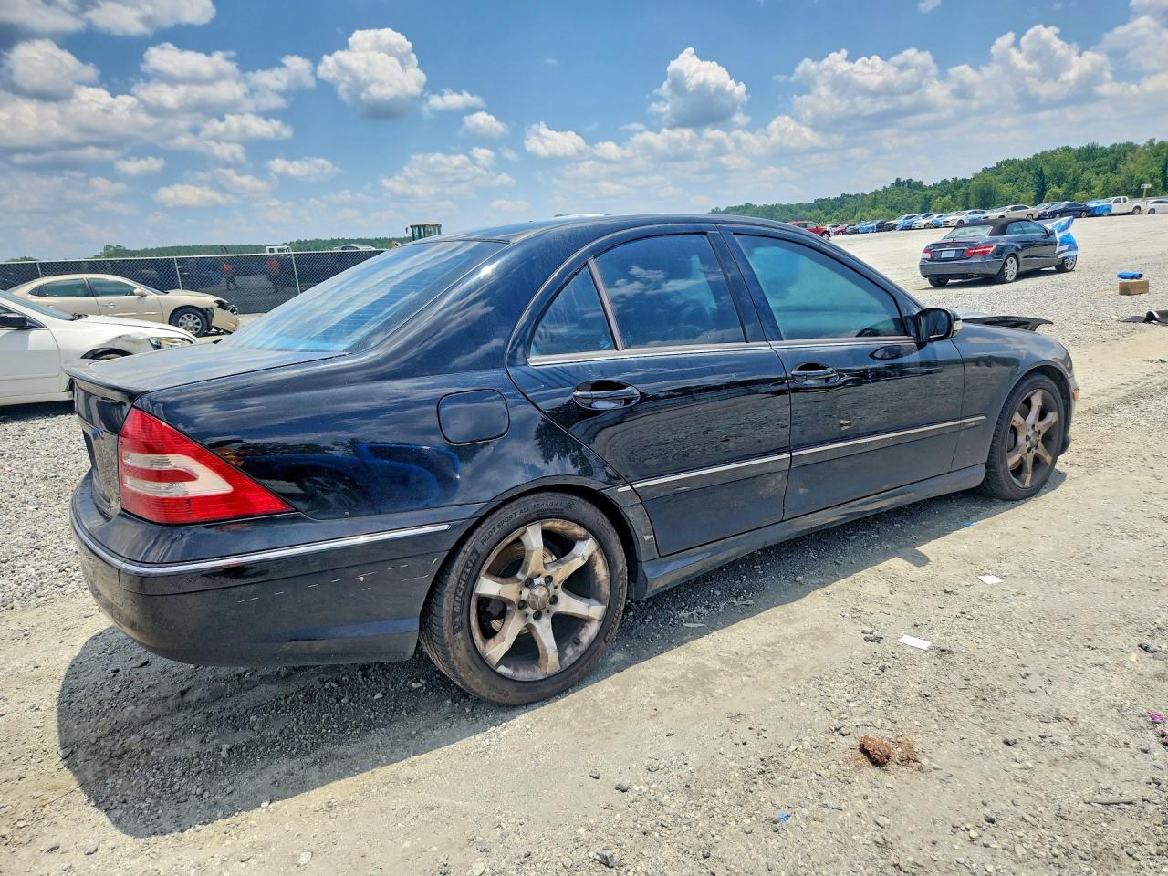 2007 Mercedes-benz C 230 Black vin: WDBRF52H77F928450