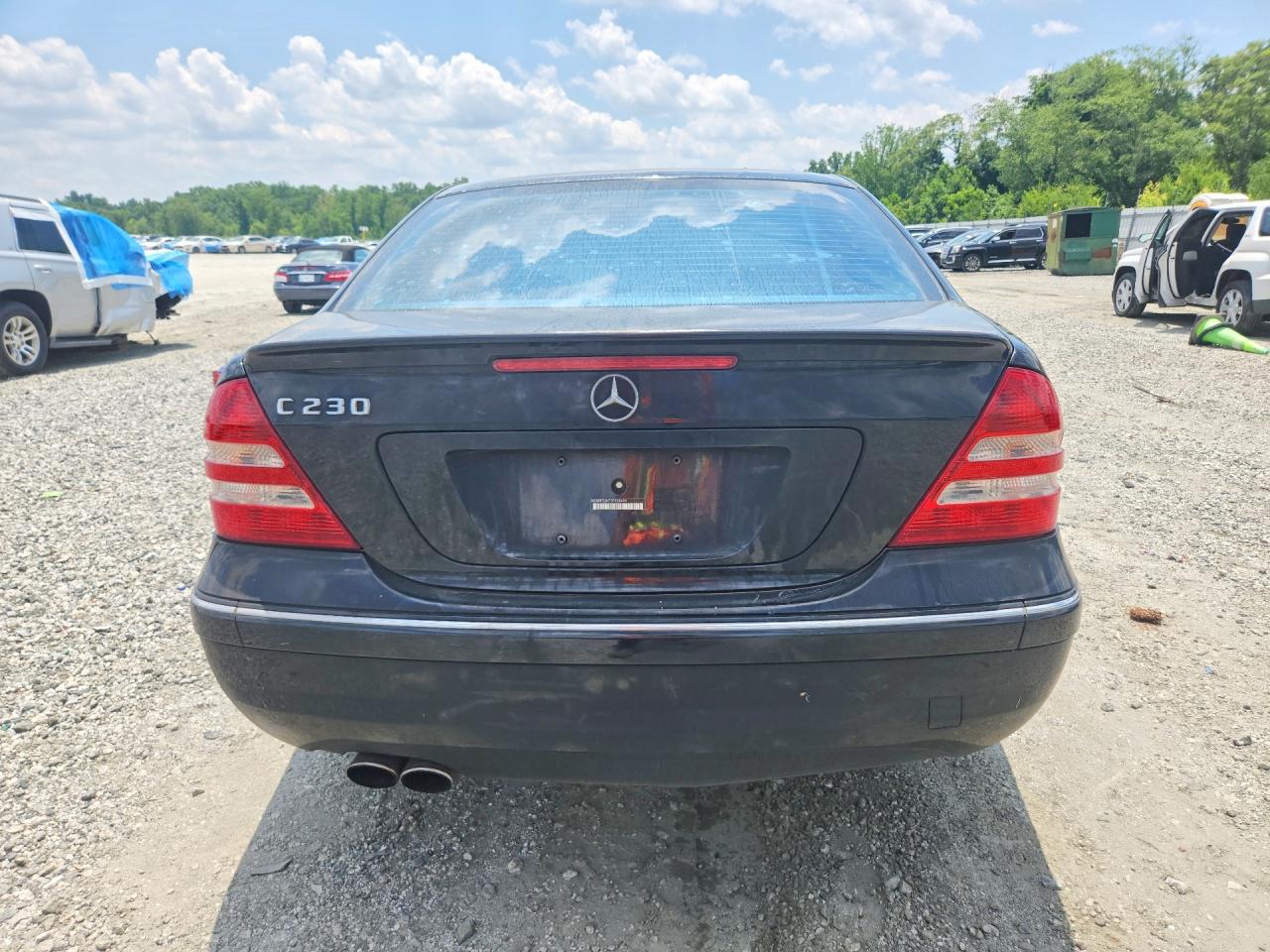 2007 Mercedes-benz C 230 Black vin: WDBRF52H77F928450