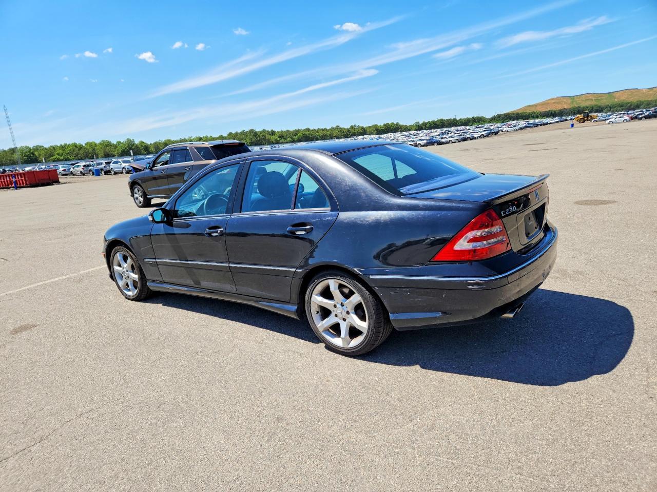 2007 Mercedes-benz C 230 Black vin: WDBRF52H77F933180